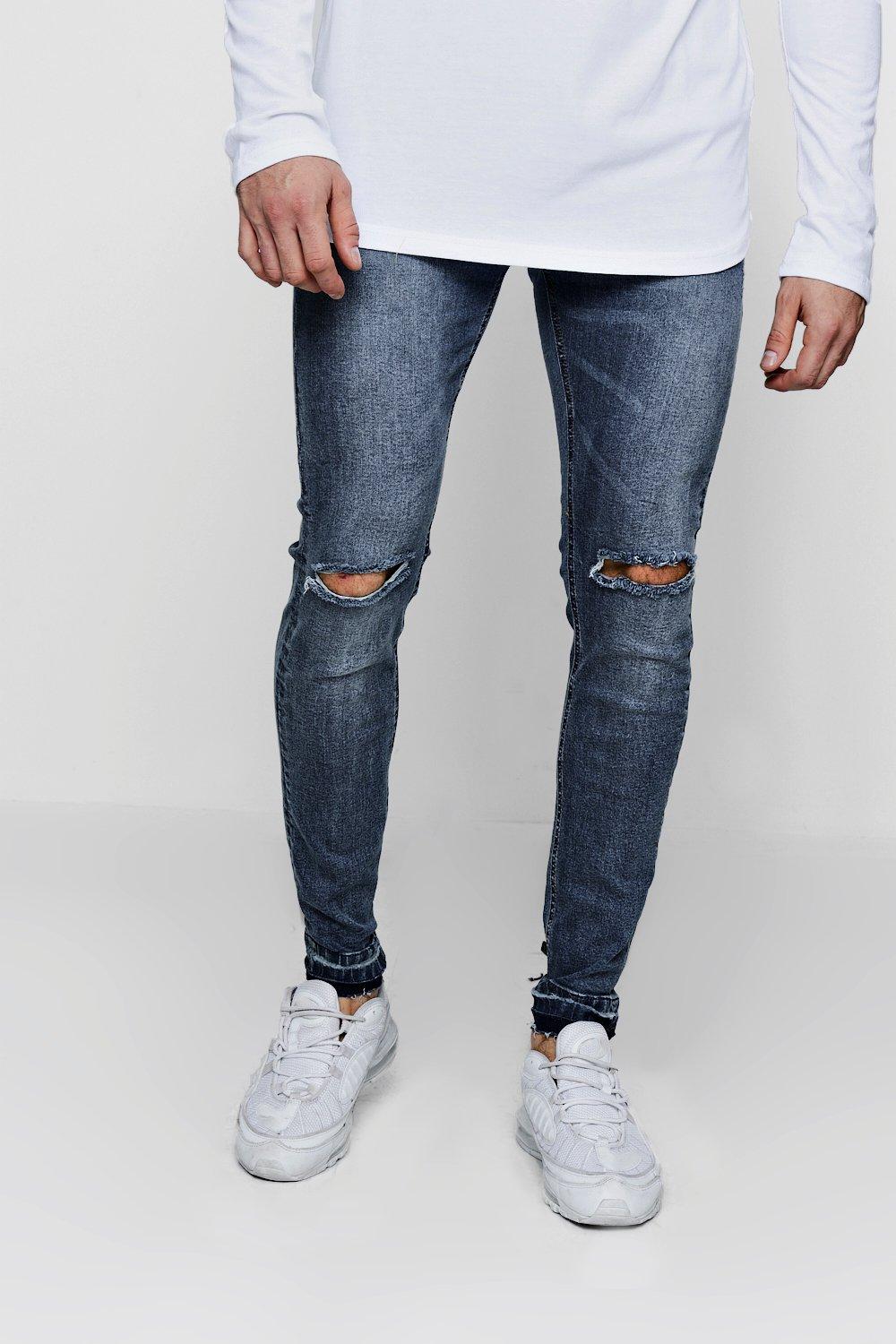 skinny fit ripped jeans